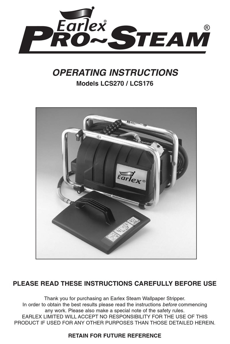 Earlex Pro-Steam LCS176 operating instructions