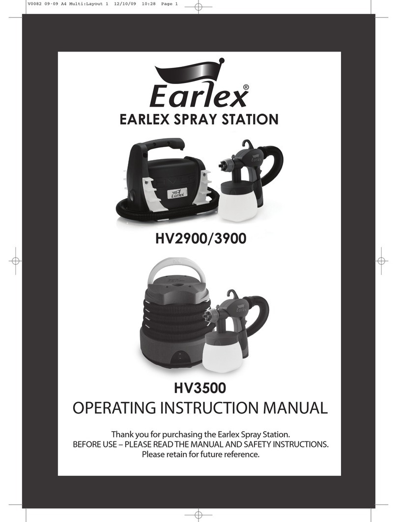 Earlex SPRAY STATION HV 2900 Operating instructions manual