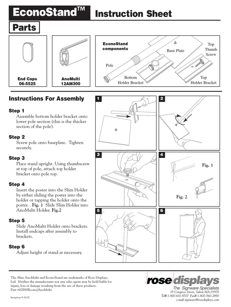ROSE DISPLAYS ECONOSTAND WITH ANOMULTI User manual