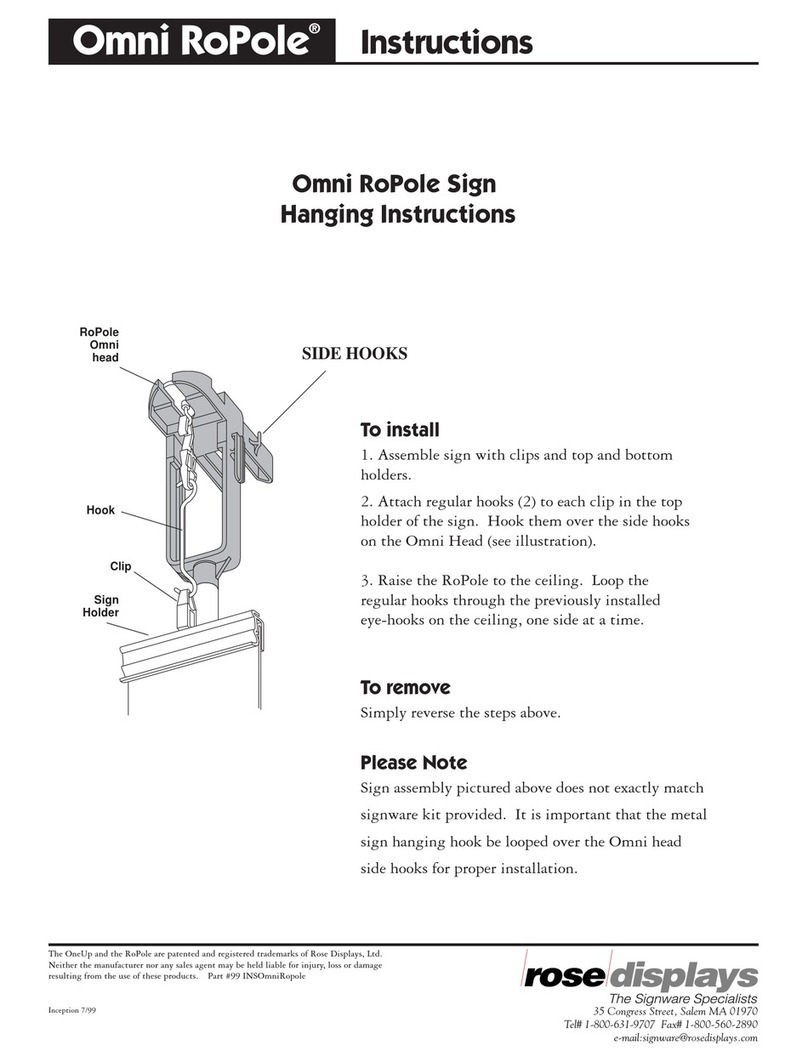 ROSE DISPLAYS ROPOLE-OMNI HEAD instructions ROSE DISPLAYS ROPOLE-OMNI HEAD instructions