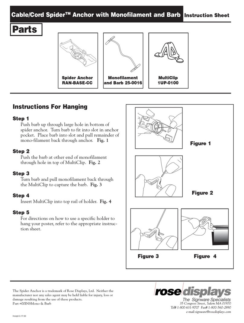 ROSE DISPLAYS RAN-BAS-CC WITH MONOFILAMENT AND BARB User manual ROSE DISPLAYS RAN-BAS-CC WITH MONOFILAMENT AND BARB User manual