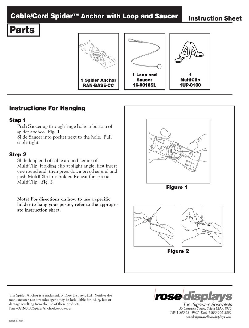 ROSE DISPLAYS RAN-BAS-CC WITH LOOP AND SAUCER AND... User manual