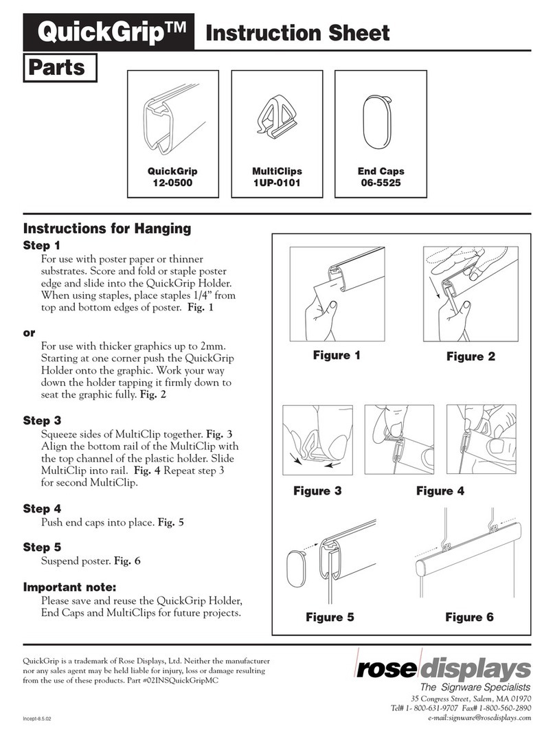 ROSE DISPLAYS QUICKGRIP WITH MULTICLIPS User manual ROSE DISPLAYS QUICKGRIP WITH MULTICLIPS User manual