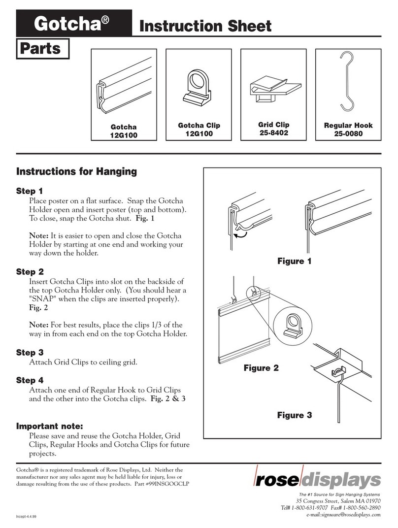 ROSE DISPLAYS GOTCHA WITH GRID CLIP User manual ROSE DISPLAYS GOTCHA WITH GRID CLIP User manual