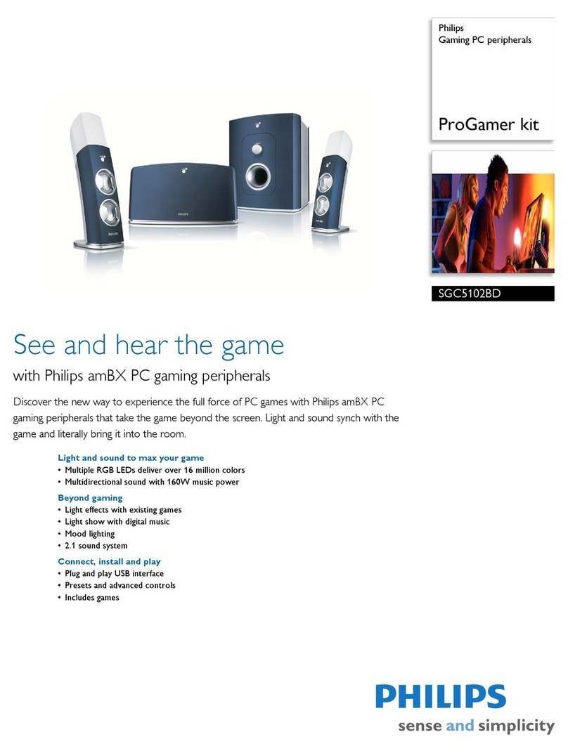 Philips SGC5102BD - amBX 2.1-CH PC Multimedia Speaker... Specifications