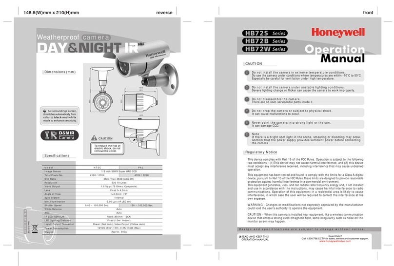 Honeywell HB72B Series Operation manual