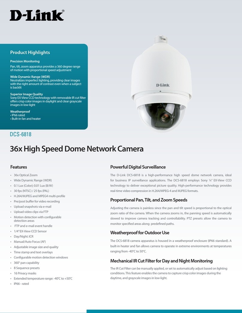 D-Link DCS-6818 User manual D-Link DCS-6818 User manual