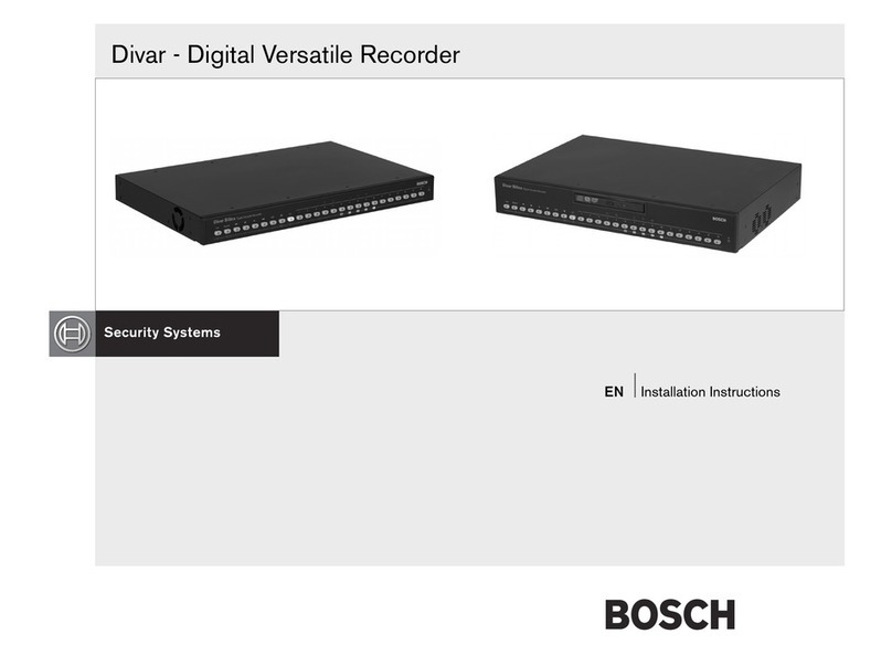 Bosch Divar DVR16E2302 installation manual