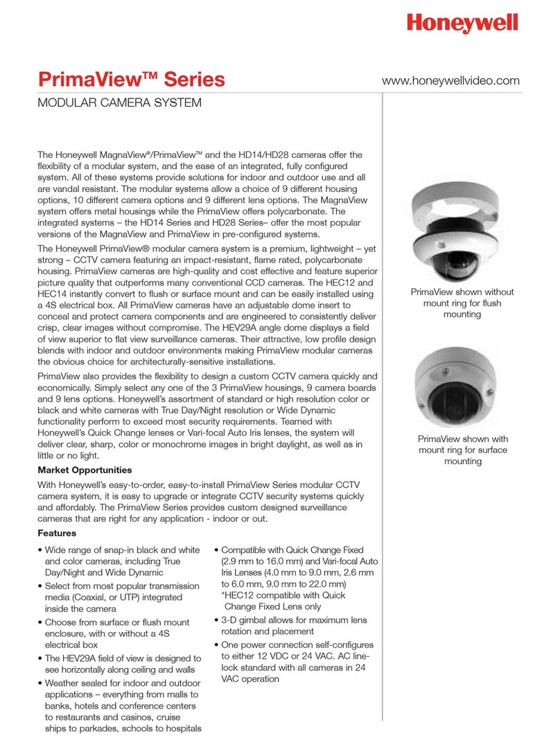 Honeywell PrimaView HCGC48 User manual