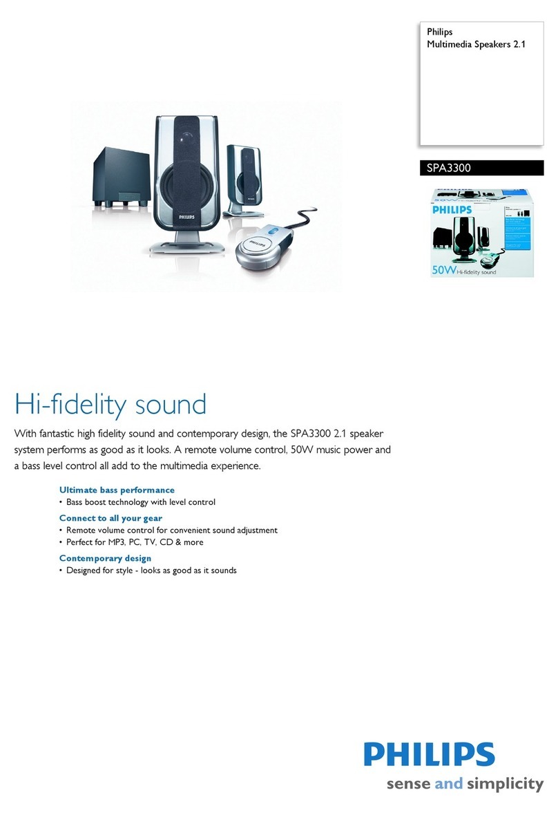 Philips SPA3300 User manual