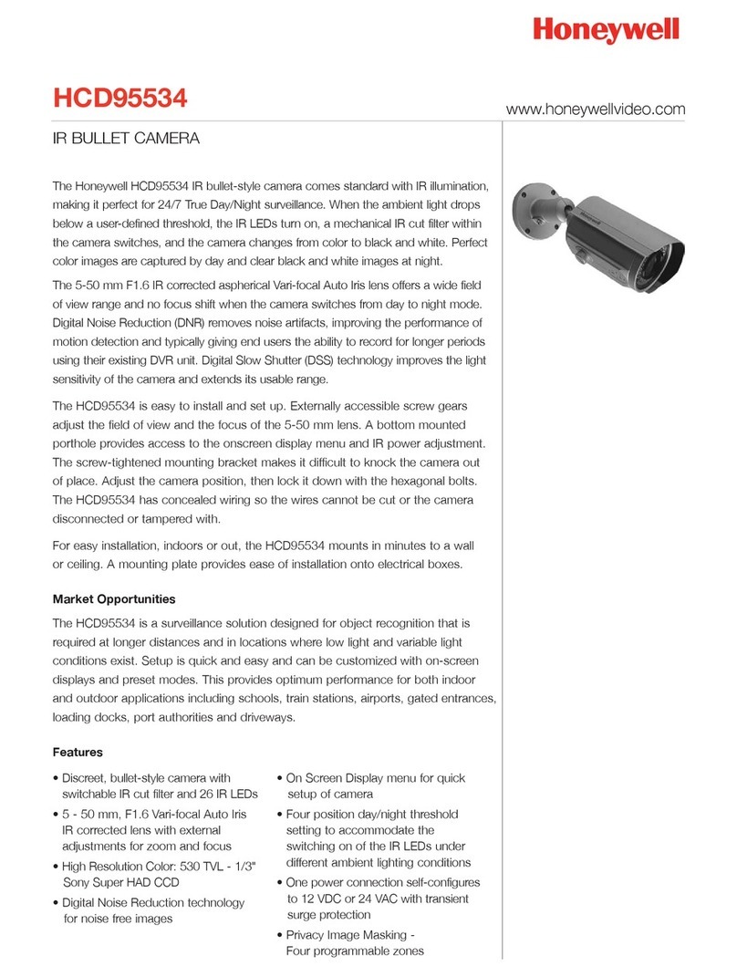 Honeywell HCD95534 Specifications Honeywell HCD95534 Specifications