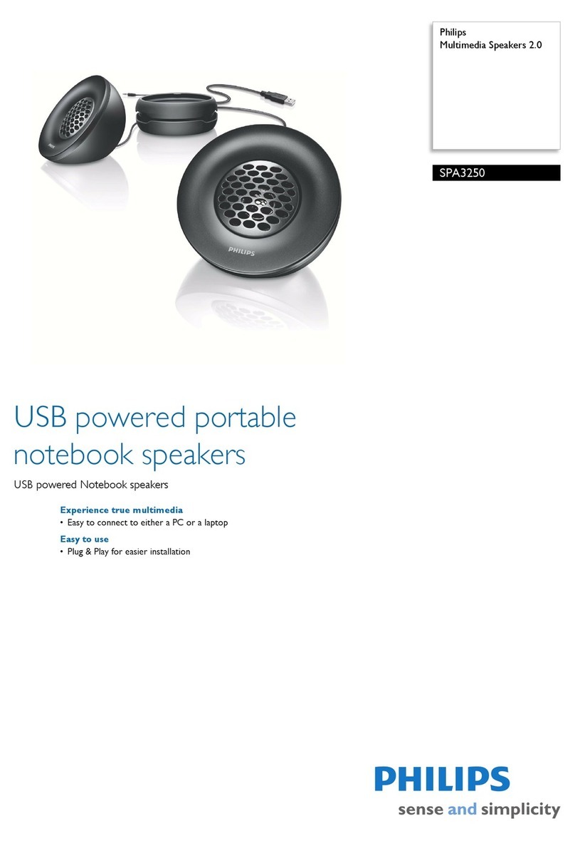 Philips SPA3250 User manual