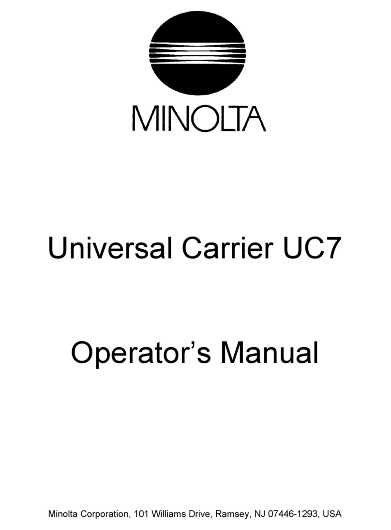 Minolta MS6000 MK II Operator's manual