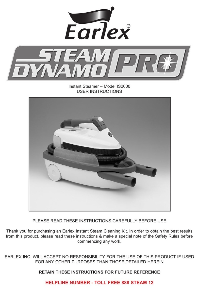 Earlex STEAM DYNAMO PRO User instructions