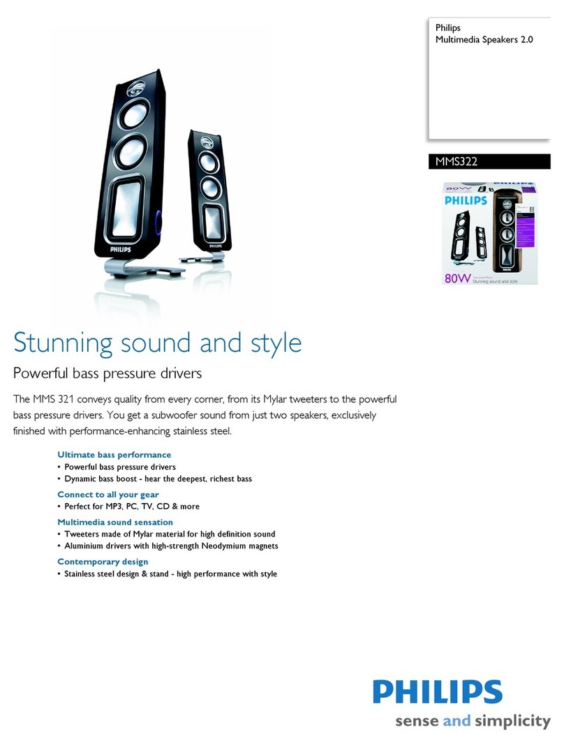 Philips MMS322 User manual