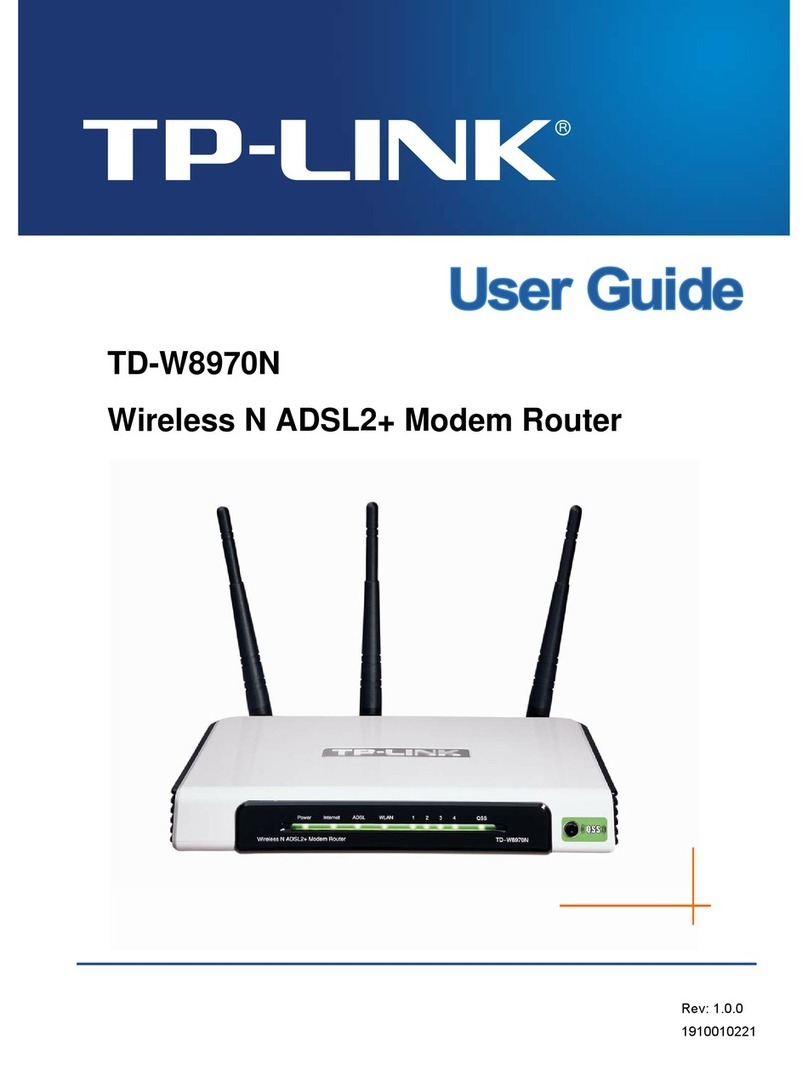 TP-Link TD-W8970N User manual