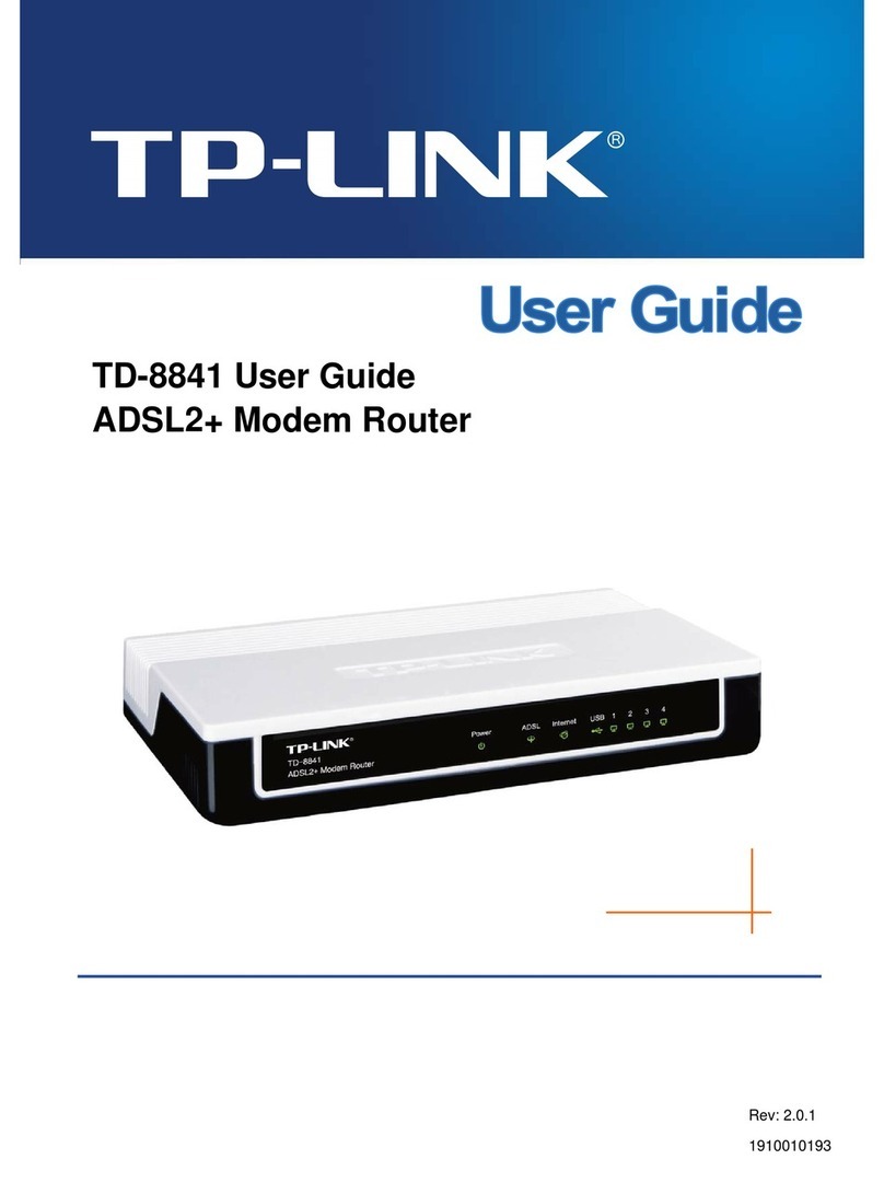TP-Link TD-8841 User manual TP-Link TD-8841 User manual