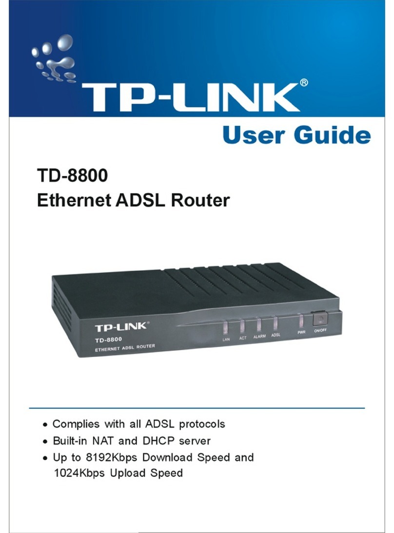 TP-Link TD-8800 User manual