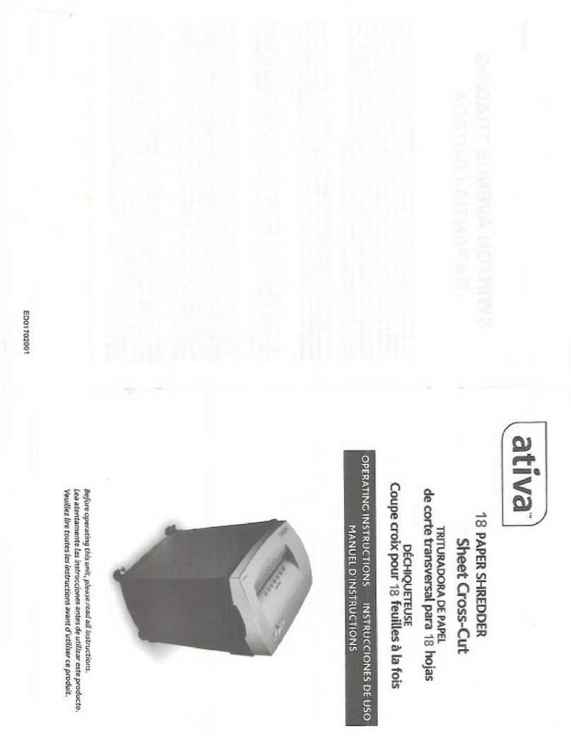 Ativa X1800 User manual