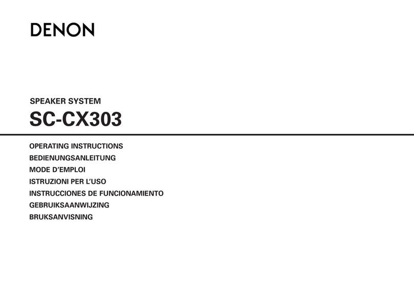 Denon SC-CX303 - Compact Audiophile Loudspeaker operating instructions