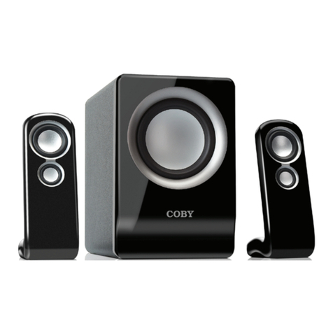 Coby CSMP80 - Multimedia Speaker System User manual