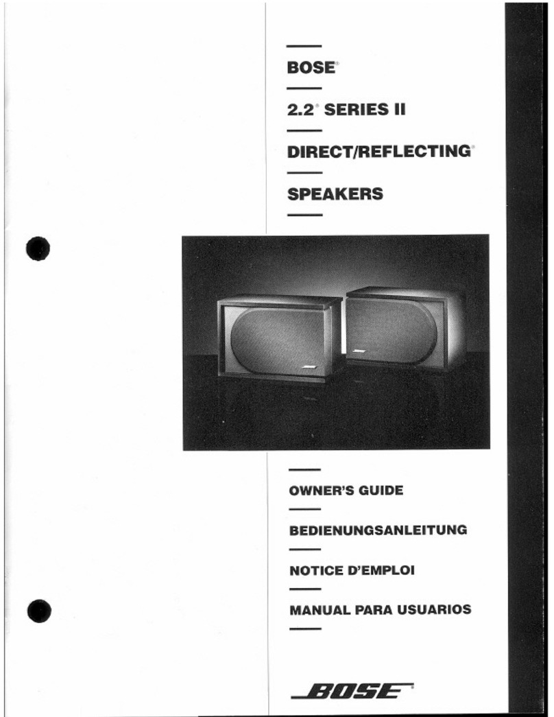 Bose 2.2 Series II User manual