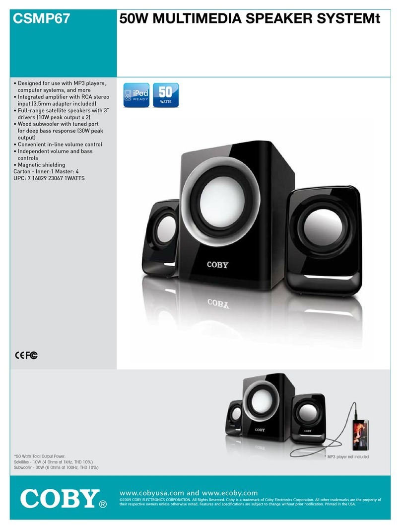 Coby CSMP67 User manual