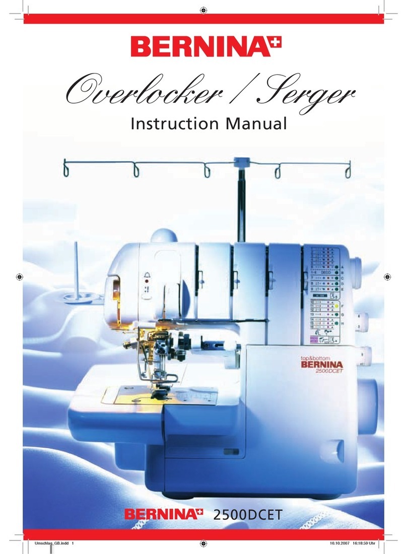 Bernina dcet 2500 instruction manual