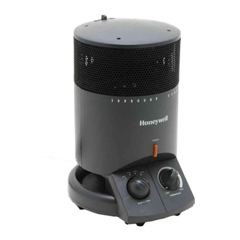 Honeywell HZ2200 - Mini-Tower 1500W Heater Fan User manual