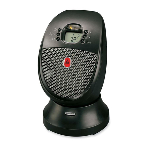 Honeywell HZ-338 - Sure Set 1500W Ceramic Heater User manual