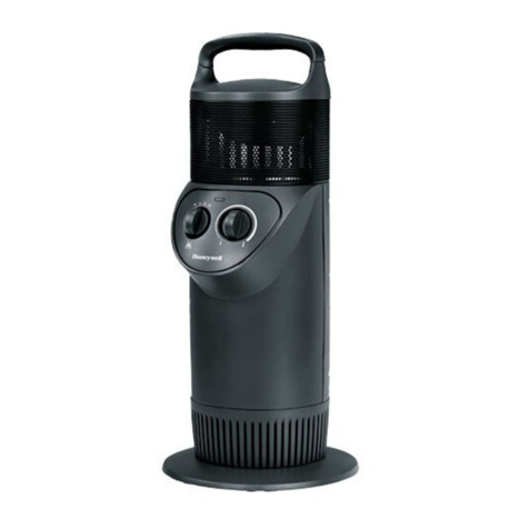 Honeywell HZ-3200 - Fan Forced 1500W Charcoal Tower Surround... owner's manual