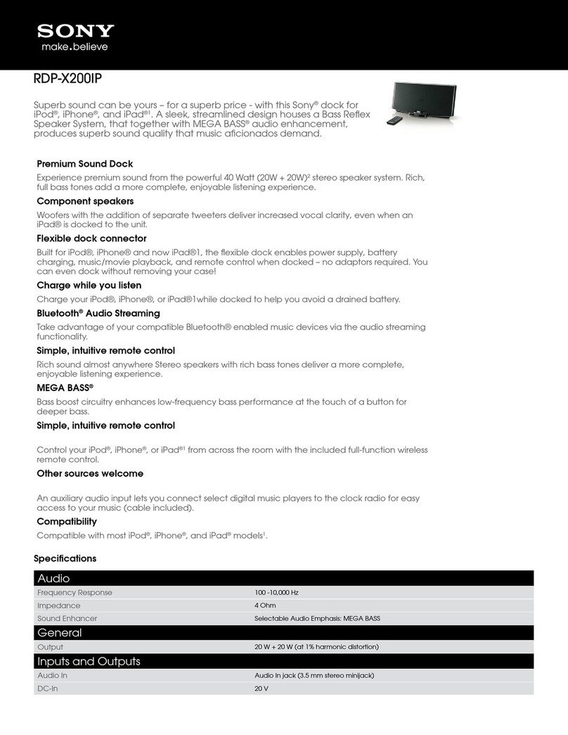 Sony RDP-X200iP User manual