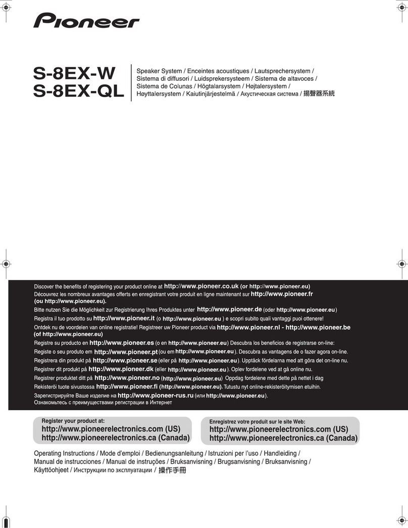 Pioneer S-8EX User manual