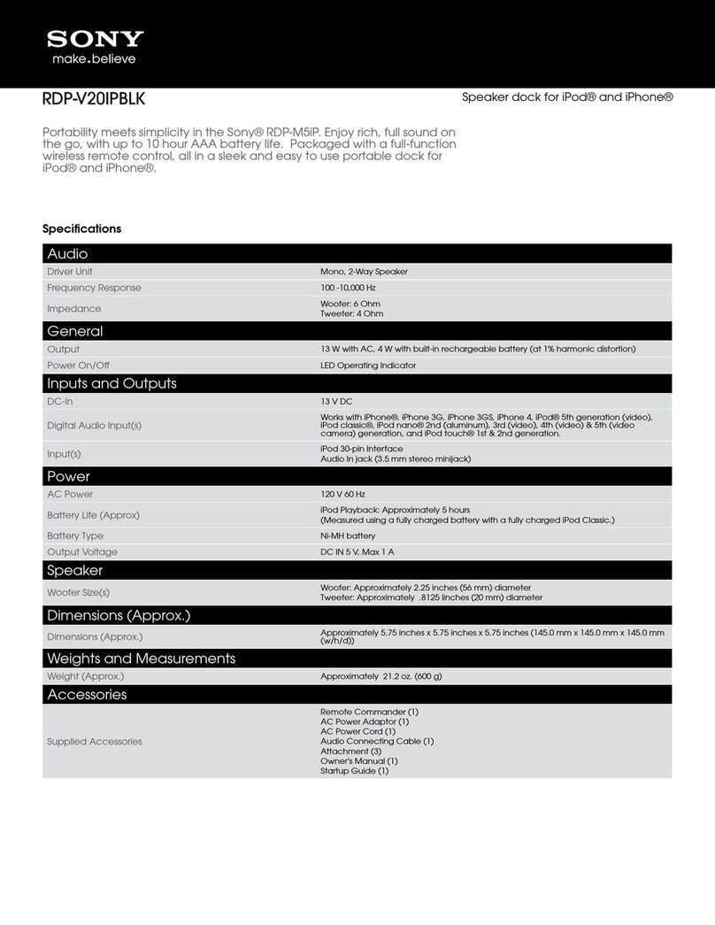 Sony RDP-V20iP User manual