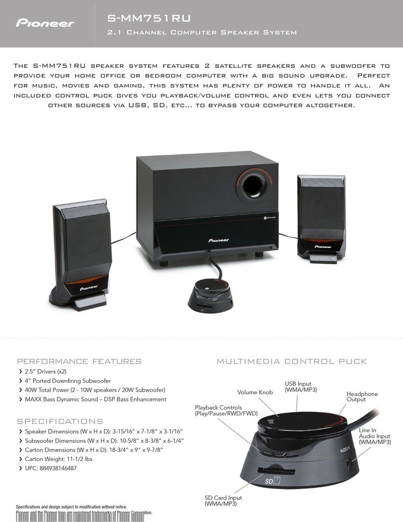 Pioneer S-MM751RU User manual
