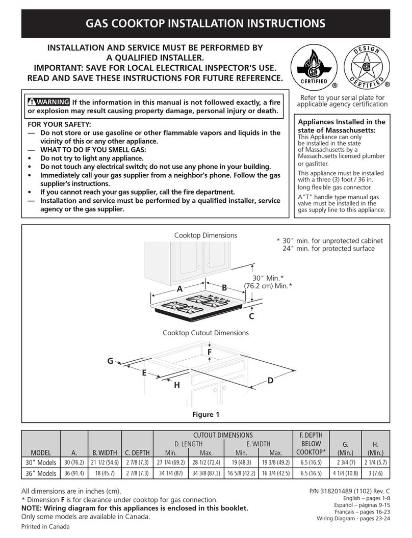 Frigidaire FFGC3015LS User manual