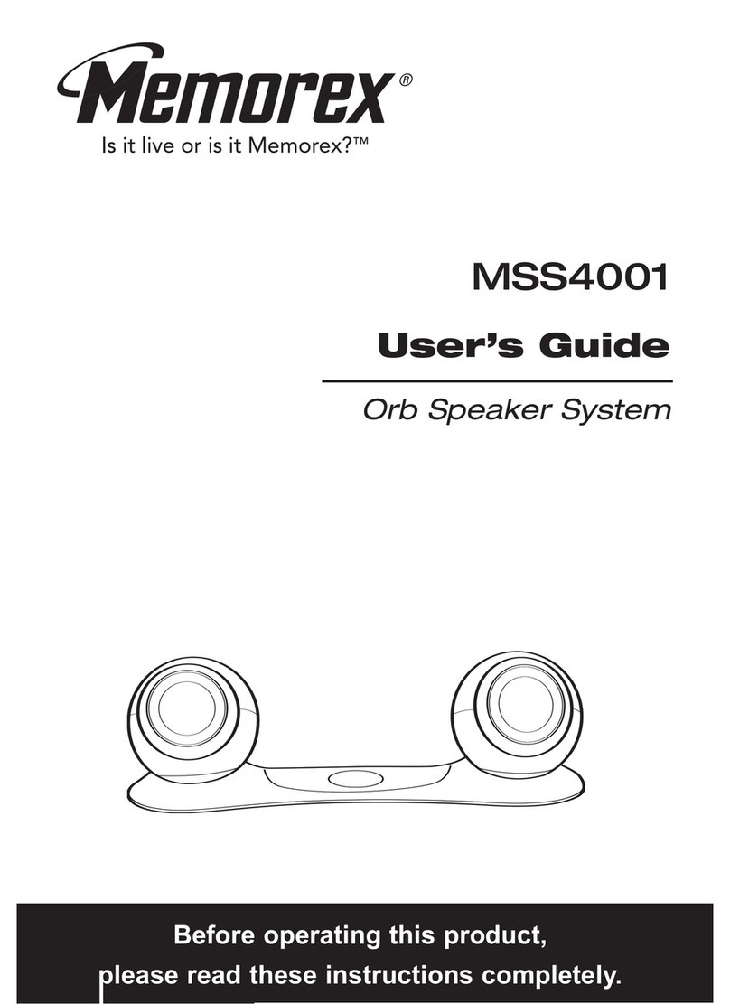 Memorex MSS4001 - LuxLAB Customizable + Portable... User manual