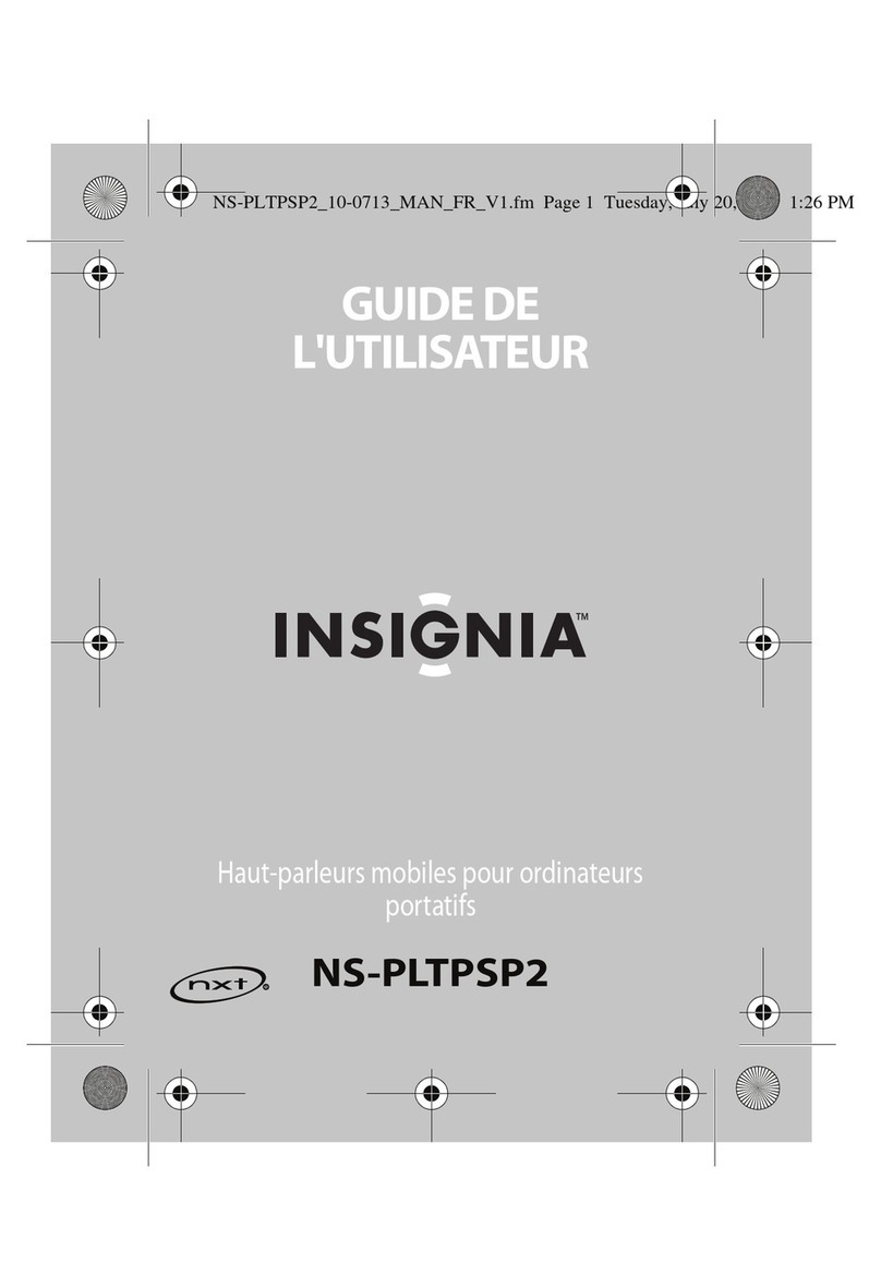 Insignia NS-PLTPSP2 Quick start guide