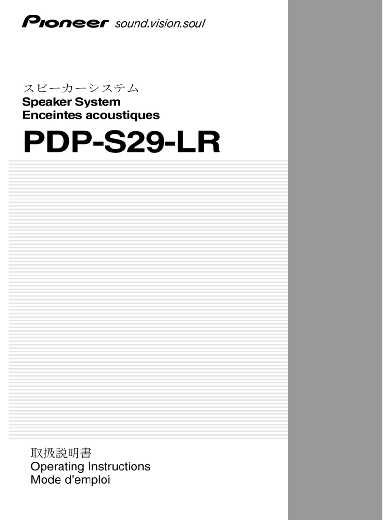 Pioneer PDP-S29-LR User manual
