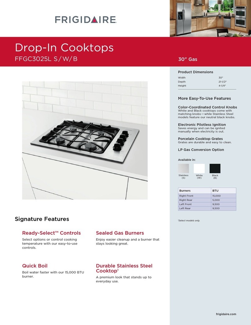 Frigidaire FFGC3025LB Installation instructions Frigidaire FFGC3025LB Installation instructions