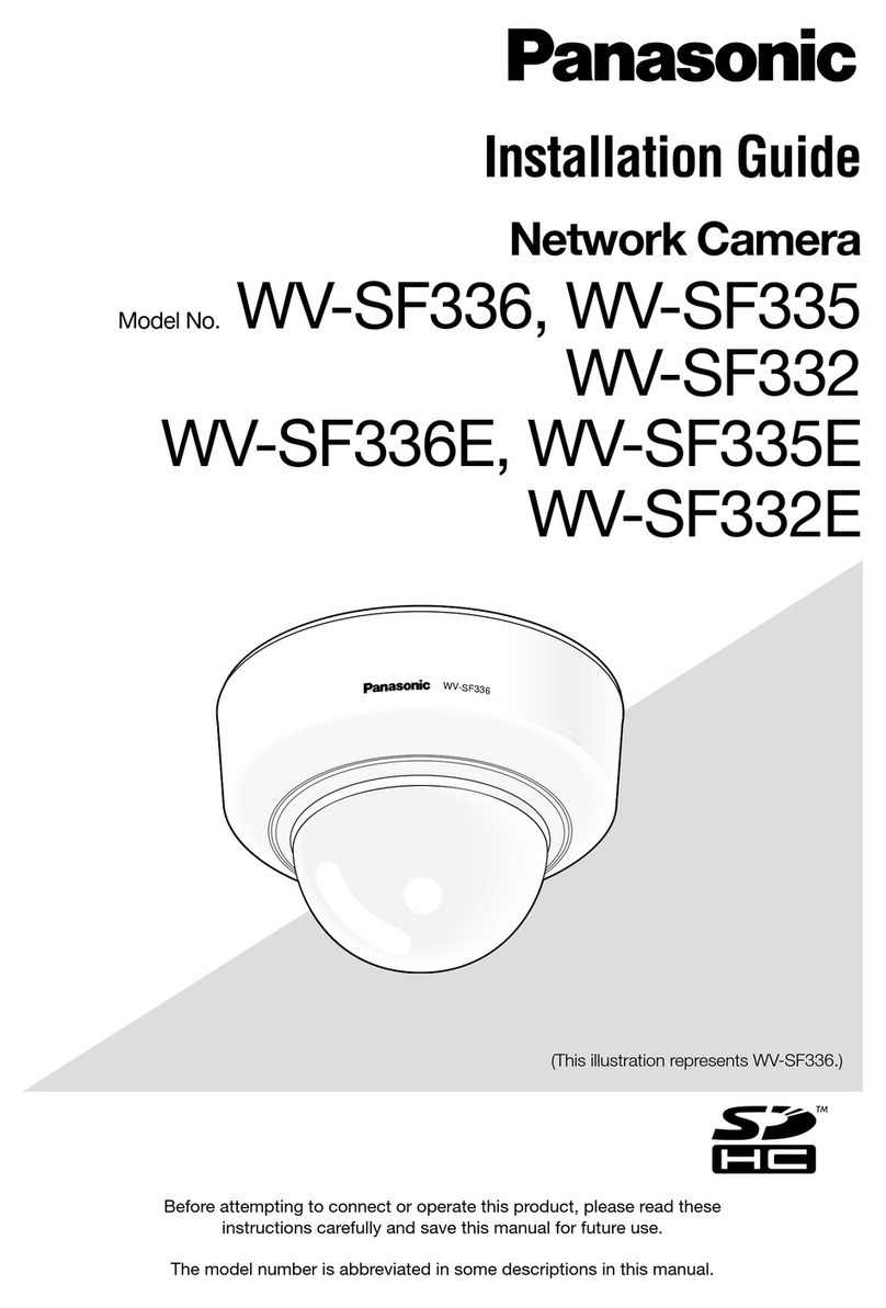Panasonic WVSF332 - IP NETWORK CAMERA installation guide