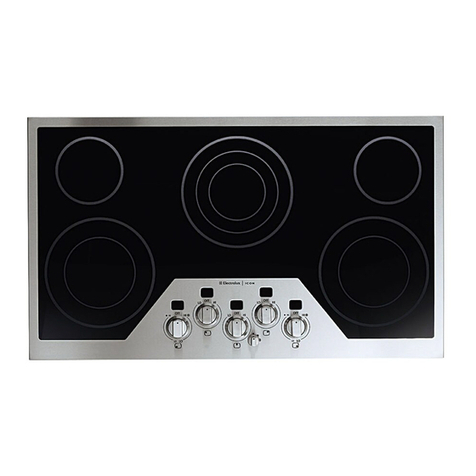 Electrolux E36EC65ESS - Icon 36"Drop-in Electric... Quick start guide Electrolux E36EC65ESS - Icon 36"Drop-in Electric... Quick start guide