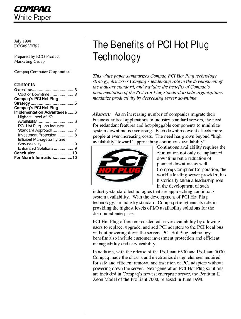 Compaq ProLiant 1000 Quick reference guide