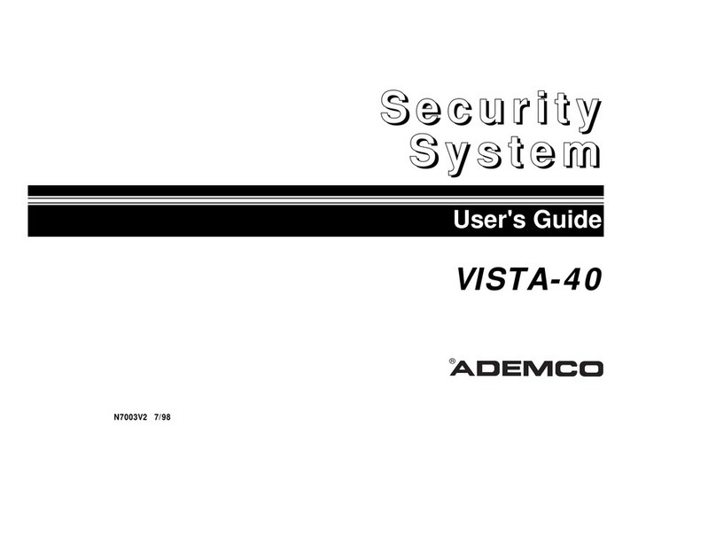 ADEMCO Ademco VISTA-40 User manual