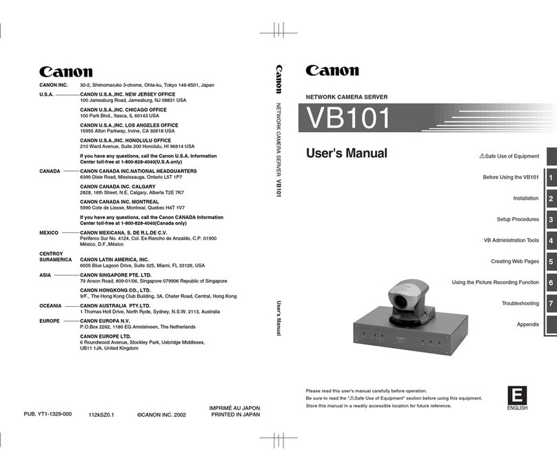 Canon VB101 User manual