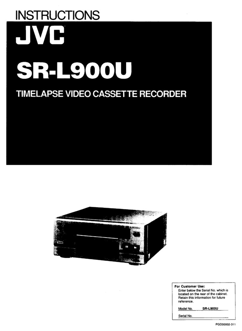 JVC SR-L910UA - 24 Hour Time Lapse Vcr User manual