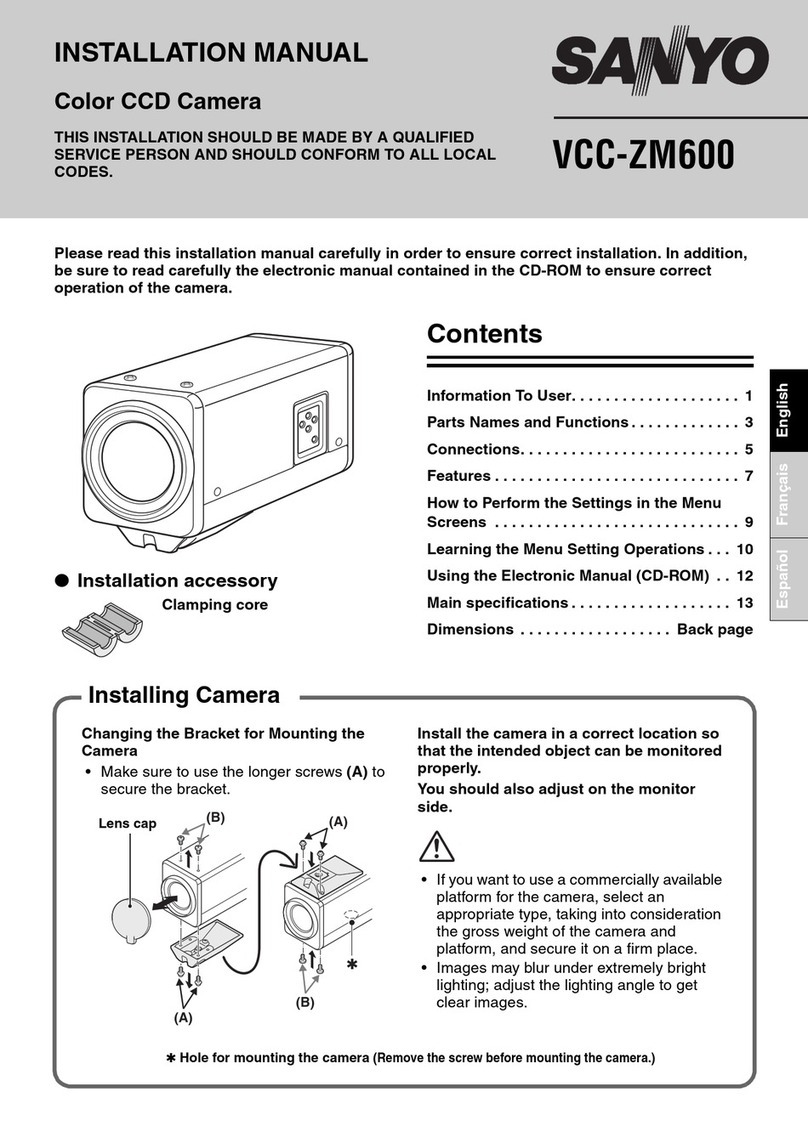 Sanyo VCC-ZM600 User manual