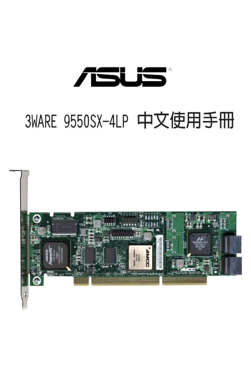 Asus 3Ware 9550SX-4LP User manual