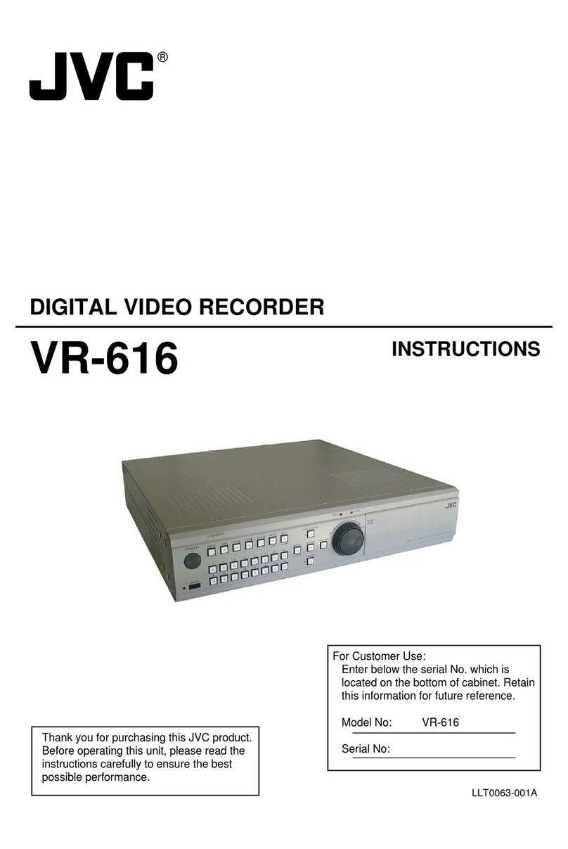 JVC VR-616U - 16 Channel Digital Video Recorder User manual