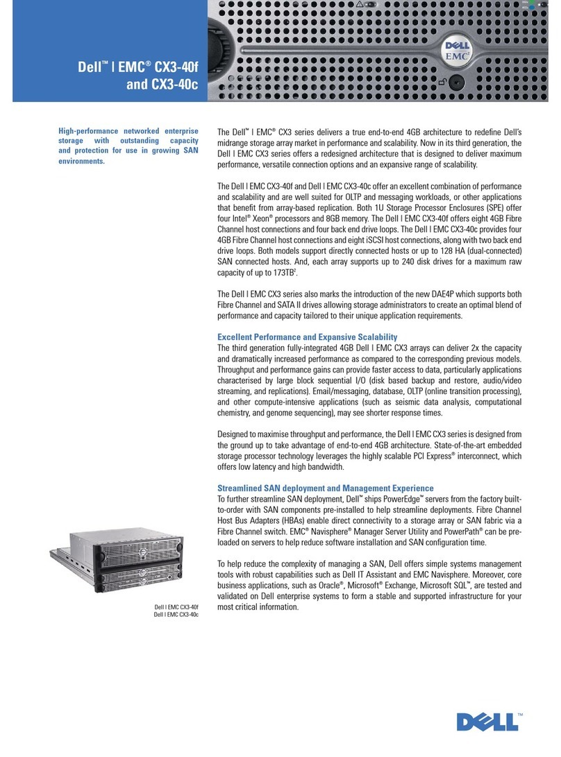 Dell CX3-40 User manual Dell CX3-40 User manual